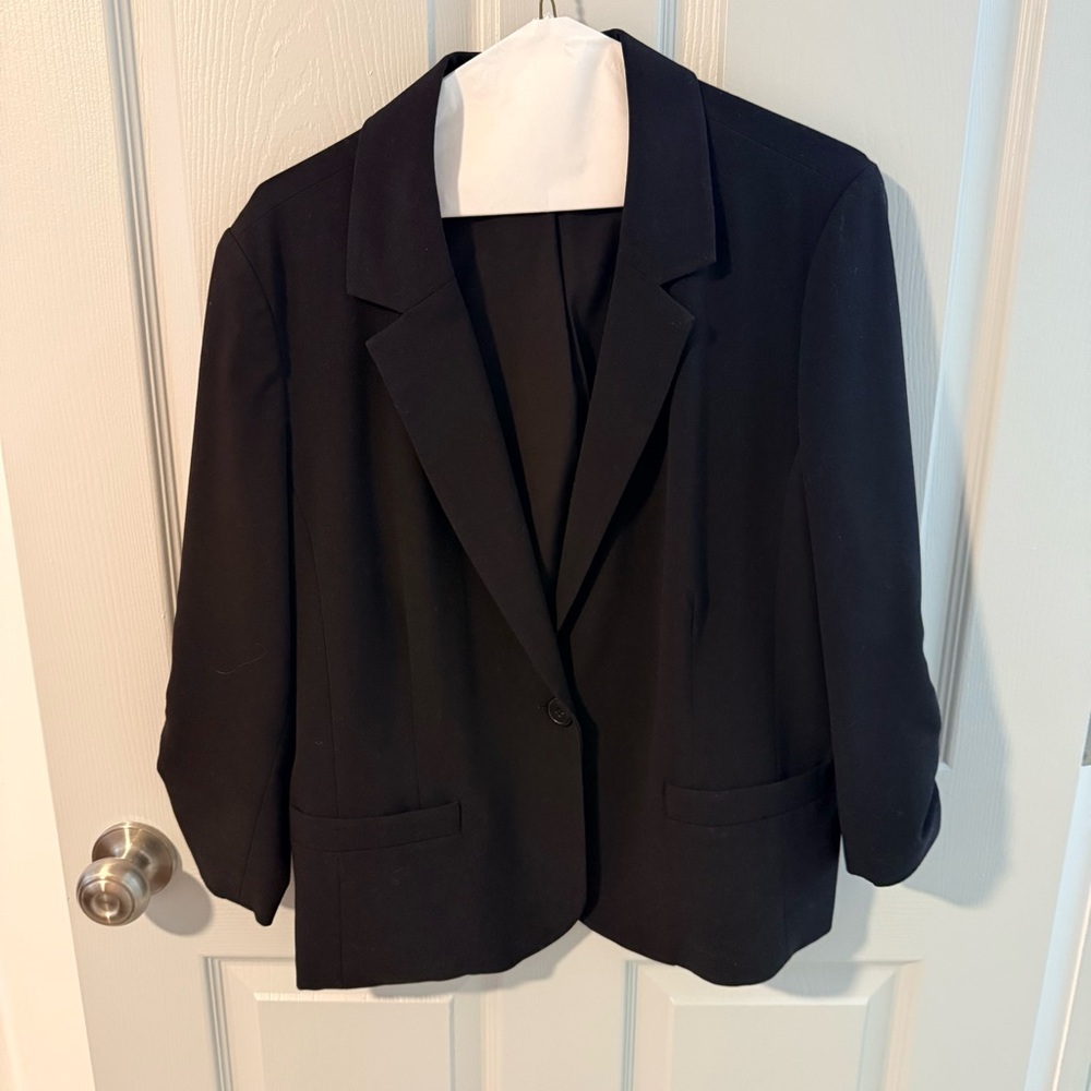 Eliza J, Freshly Dry Cleaned, Black Women’s Tailored Blazer